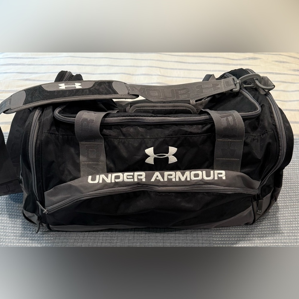 Under Armour Black/Gray Duffel Bag